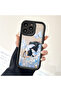 iPhone 14 Plus Compatible Luxury and Stylish Romantic Butterfly and Floral Print Mirror Case - 5