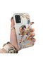 Samsung Galaxy A04S Compatible Hard Acrylic Back Silicone Edge Lens Protection Case Horse Patterned