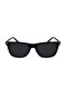 Sf 2028S 001 54 Unisex Rectangular Black Bone Sunglasses - 2