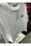 Cherry Strap White Crop Combed Cotton T-Shirt - Women's T-Shirt - 3