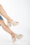 Women's Wedge Heeled Slippers - 2