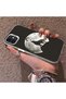 iPhone 12 Mini Compatible Hard Acrylic Back Silicone Edge Lens Protection Case Wild Wolf - 3