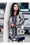 White Cotton Printed Salwar Kameez - HRT3330 | White - 2