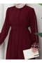 Women's Modest Clothing Abaya Ferace Long Dress with Embroidered and Stylish Sleeves - 6