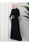 Women's Modest Clothing Abaya Ferace Long Dress with Embroidered and Stylish Sleeves - 2
