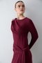 Stretch Fabric Tie-Detail Dress 32-2663 - 6