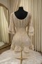 Women’s Floral V-Neck Mini Dress – Elegant Ruffle Sleeve, Smocked Waist, Flowy A-Line Summer Par - 4