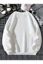 Women's Printed Hoodie Sweatshirt 2 Yarn Oversize Cut Large Size - 2