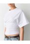 Waistband Sleeved Bat Sleeve White T-Shirt, Pack of Cotton - 2