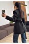 Double Piece Tie-Detail Button Corset Design Fitted Waist Design Equivalent Series Stylish Blazer Jacket - 6