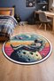 Non-Slip Sole Playstation Xbox Themed Machine Washable Gamer Youth Room Rug 180X180