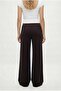 Women's Wesley Modal Touch Pleated Pocketed Brown Sweatpants - 4