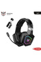 سماعة رأس لاسلكية للألعاب GT806 RGB ثلاثية الأوضاع (7.1 جيجاهرتز، 2.4 جيجاهرتز + بلوتوث + لاسلكي) - 4