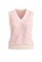 Pink Heart V-Neck Regular Women's Sweater - 6