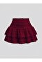 Ruffled Alaçatı-Style Spaghetti Strap Blouse and Layered Mini Shorts Skirt Set - 3