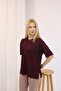 Long Oversized Slit T-Shirt, Off Shoulder, Crew Neck, Soft and Comfortable Oysho Fabric - 3