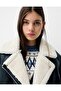 ALLBUCKS BERSH KA جاكيت من الصوف الصناعي صوف BIKER CEAT ABBRS3781 - 5