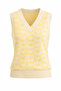 Yellow Heart V-Neck Regular Women's Sweater - 3