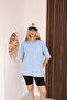 Long Oversized Slit T-Shirt, Off Shoulder, Crew Neck, Soft and Comfortable Oysho Fabric - 3