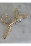 Rose Gold Stone Metal Hairpin with Fish Tail Figure - Stylish Hair Accessory - 5