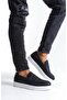 Laceless Belted High Black White Sole Men's Shoes - 3