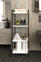 4-Tier Bathroom Kitchen Shelf Bathroom Cabinet Multi-Purpose Cabinet Metal Towel Kitchen Organizer Stylish Organizer - 3