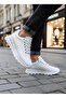Ba0246 White Lace-Up High Sole Casual Men's Shoes - 2