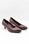 Women's Genuine Leather Short Heeled Shoes Vn 26532538 Y - 3