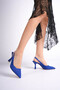 Aura Women's Blue Heeled Shoes - 3