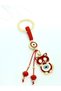 Red Cat Metal Keychain, Luck Keychain, Metal Evil Eye Bead Keychain - 3