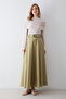 Zip Detail Poplin Skirt 32-2714 - 8