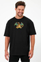 Unisex Oversized Embroidered Charizard Anime Character Design 100% Cotton Pack T-Shirt - 4