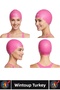 # Bone Soft Pool Sea Swimming Ear Waterproof Elastic Silicone Large Size Hair Cap Double Set - 3