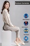 Ergonomic Orthopedic Lumbar Support Seat Cushion Posture Corrector Business Home Auto Back Seat Pillow Gray - 4
