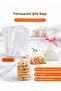 13*22 cm Shiny Tapeless Gelatin Cookie and Candy Bag Transparent 100 Pieces