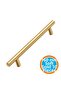 Furniture Kitchen Cupboard Drawer Cabinet Handle Handle Handles Soft Gold Metal (160 mm) 10 Pieces - 6