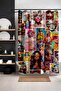 Bathroom Curtain, Neon Dreams Patterned Shower Curtain, Bathtub Curtain 175X200Cm - 3