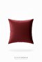 Erguvan Series Velvet Burgundy Decorative Throw Pillow Cover 45X45
