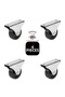 Fixed 38' Table Cabinet Coffee Table Shelf Furniture Caster 4 Pieces