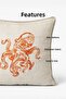 Octopus Patterned Sea Themed Decorative Cushion Cover - 3