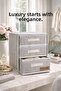 3-Compartment 3-Layer Drawer Cabinet Organizer Fabric Jewelry Socks Underwear Dresser Organizer