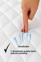 100% Cotton Layer Quilted 100*200 Waterproof Mattress Protector Full Edge Single/Dual Size - 3