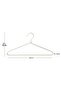 3 Pieces Ecru Color Fabric Covered Metal Clothes Hanger, Clothes Hanger 21.5X42X0.5 - 6