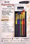 Silicone Strappy Brush Set 6-Piece – Professional Painting Brushes for Gouache and Canvas