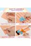 2-Tier Stylish Felt Hair Accessory Organizer Bag -Wall Mount Storage for Hairpins & More - 2
