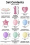 Macaron 4 Year Old Birthday Balloon Set Happy Birthday Party Decorations - 2