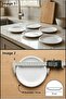 Eko 19cm 8"Inch Plain White Serving Plate 12 Pieces |   Cafe & Restaurant Serving Plate Pastry, Breakfast