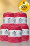 Lilac - Pink - Orange, Three Ply Angora , Designer Knitting Thread (500 Gr.)