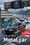 سيارة سباق رياضية سوداء مصبوبة بمقياس 1:64 مع أبواب قابلة للفتح وصندوق خلفي