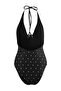 Pack of Polka Dot V-Neck Covered Floral Appliqué Regular Swimsuits Tbess26Ma00053 - 6